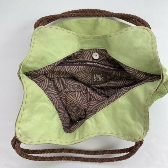 The Sak Pastel‎ Green Leather Bucket Bag - Picture 11 of 16